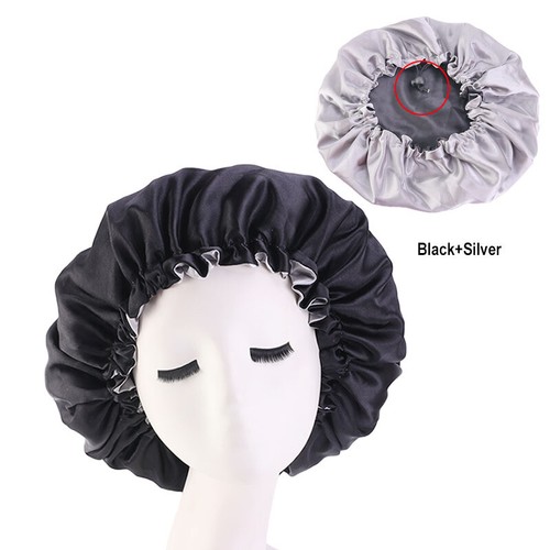 African Women Satin Night Sleep Cap Elastic Hat Hair Care Bonnet Wrap Headwear - Picture 25 of 37