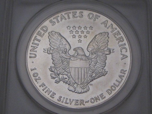1993 Silver American Eagle ANACS MS66 Light Toning. #29 - Picture 4 of 6