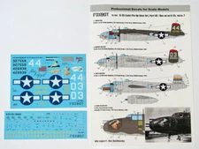 Foxbot 72-041 Decal B-25G/J Mitchell Pin-Up Nose Art and stencils Part 7, 1:72