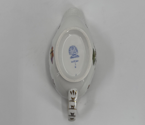 Herend Rothschild Bird Gravy Boat Hand Painted - Picture 7 of 8