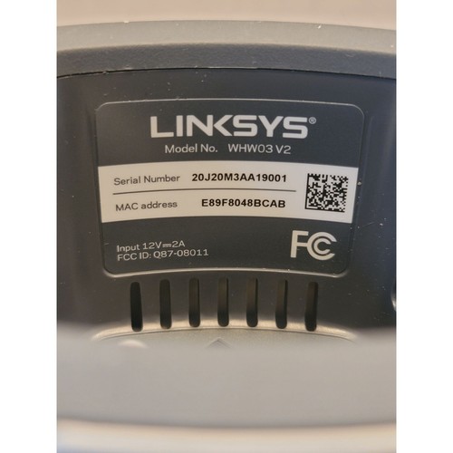 LINKSYS WHW03V2 MESH Home WiFi, Confezione da 2. Usato. - Foto 5 di 8