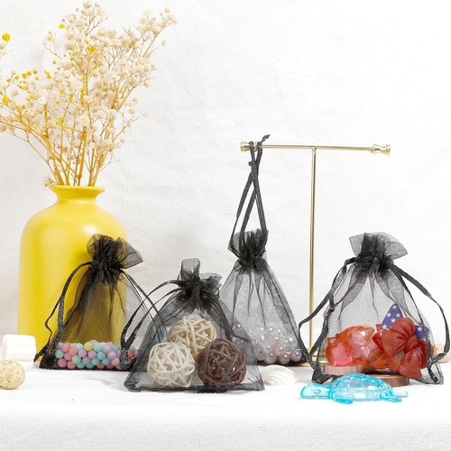 10-100pcs Organza Bag Sheer Bags Candy Packaging Jewellery Gift Wedding Pouch AU - Picture 10 of 29