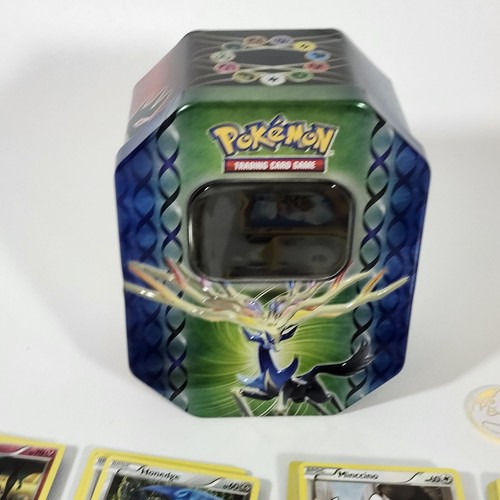 Pokémon Legends of Kalos Tin & 122 Cards + Picchu Coin 2014 Xerneas TCG Game CCG - Picture 10 of 15