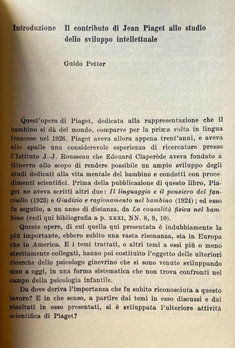 JEAN PIAGET LA RAPPRESENTAZIONE DEL MONDO NEL FANCIULLO PAOLO BORINGHIERI 1987 - Bild 5 von 12