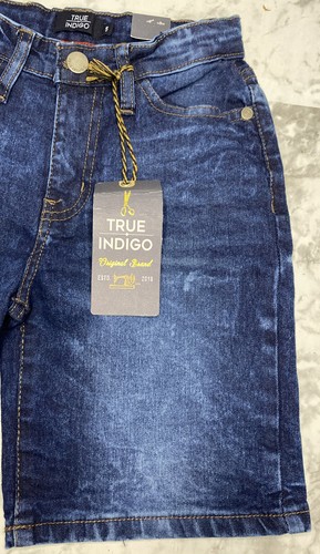 True Indigo Boys Kids Youth Denim Dark Blue Shorts Size 5 Zip 5 Pockets - Picture 7 of 19