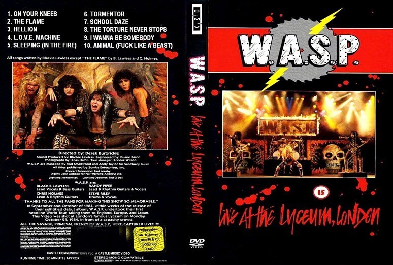 w.a.s.p. live at the lyceum dvd 1984 blackie lawless wasp remastered 2026