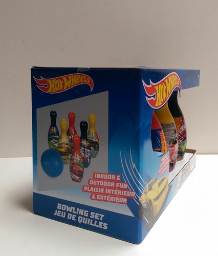 Juego de bolos HOT WHEELS interior, exterior 1 bola, más de 6 pines regalo juego juguete niños 2+ - Imagen 5 de 7