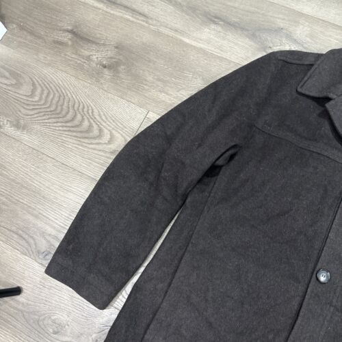 Hugo Boss Cashmere Virgin Wool Coat Chester 4-Button Commuter Jacket Dark Brown - Picture 3 of 9