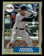 Freddie Freeman - 2022 Topps Chrome 87' Refractor #87BC-11 Atlanta Braves