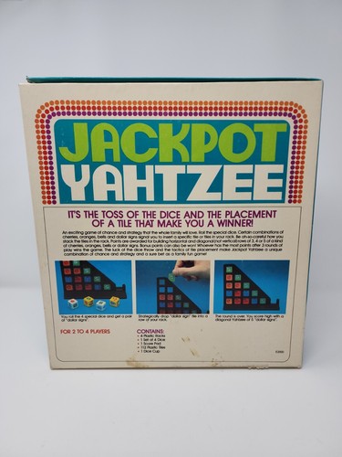 VINTAGE 1980 JACKPOT YAHTZEE CLASSIC BOARD GAME MILTON BRADLEY - Picture 11 of 11