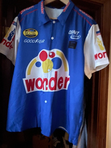 Ricky Bobby Nascar Wonder Bread Talladega Nights Crew Racing Shirt Size L SS - Picture 2 of 12