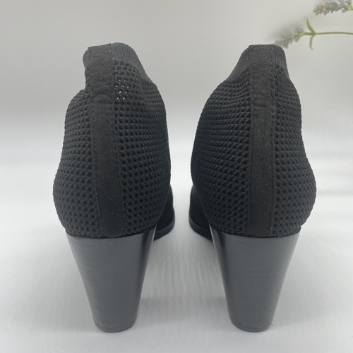 ALL BLACKWomen's PT Pull-on Bootie In Black Pointed Toes Size 37.5New in Box - Picture 4 of 8