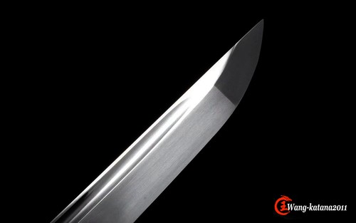 Espada samurái japonesa afilada de palo de rosa 13'' Shirasaya tanto T1095 defensa propia nueva - Imagen 6 de 10
