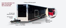 NEW 2026 8.5 X 36 ENCLOSED RACE CARGO CAR HAULER TRAILER W/OPTIONS COMPOSITE