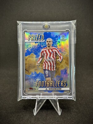 Antoine Griezmann 2022 Topps UEFA Prized Footballers Blue/Gold Variation SP