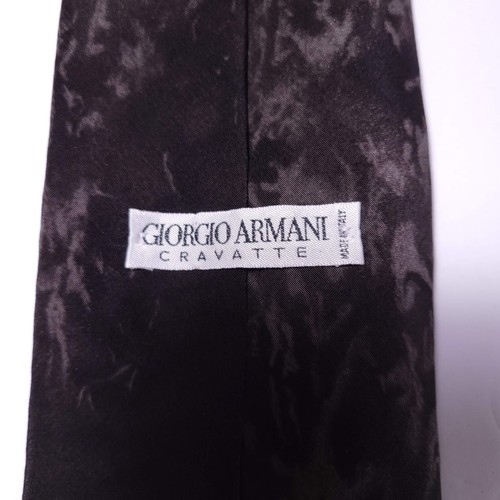 Giorgio Armani Tie Men's Abstract Print 100% Silk Necktie Handmade In Italy - Picture 4 of 7