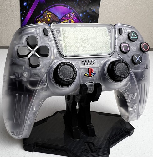 Retro PS2 Theme - Original Clear - Custom Wireless Controller for PS5 Or PC - Picture 4 of 6
