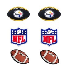NFL Pittsburgh Steelers Football Team For Crocs Shoe Charms Jibbitz - 6 pieces
