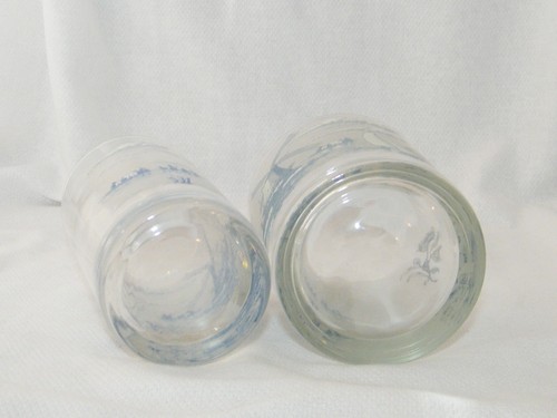 Set of 2 Nautical Windmill & Rose: Tall & Short Water / Iced Tea / Juice Glasses - Picture 6 of 11
