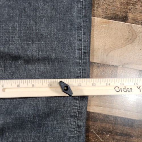 Vintage Baggy Guess Jeans Mens 38x32 Gray Embroidered Logo Y2K 90s Raver Grunge - Picture 7 of 18