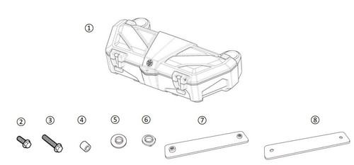 Yamaha Grizzly Kodiak 700 2016-2025 original caja de carga delantera 37L B16F83P0V000 - Imagen 3 de 3