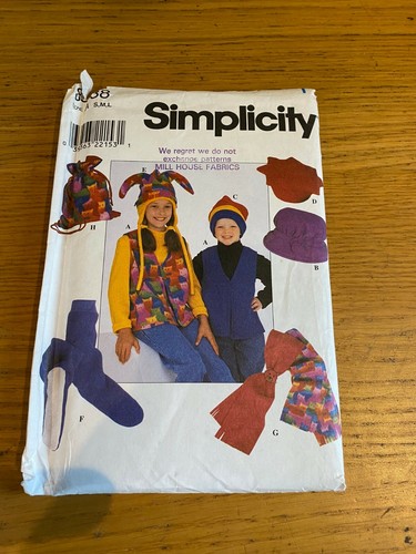 New SIMPLICITY Kids OUTERWEAR ACCESSORIES Sewing Pattern S M L - Imagen 1 de 2