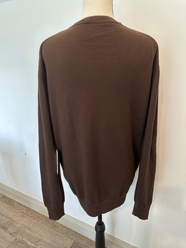 Merino Wool Italy Long Sleeved Sweater Milk Chocolate Brown SZ XL Style Sergei - Bild 3 von 8