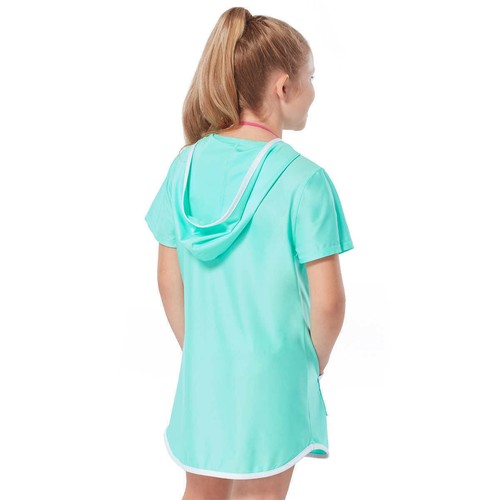 Free Country Girls's Swim Mesh Hooded Kangaroo Coverup - Picture 11 of 15
