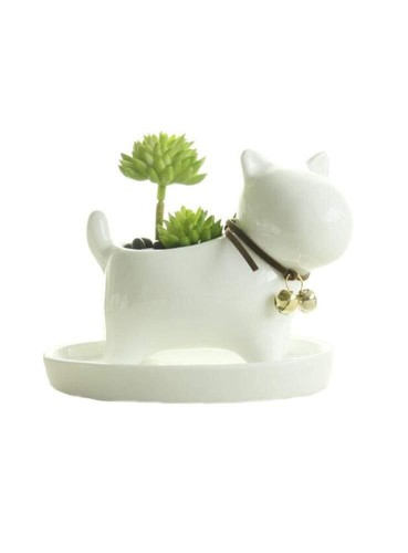 Cute Succulent Planter Animal Shaped Flower Pot Decor for Home Office Desk Dog