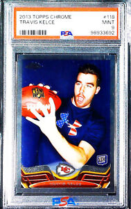 Travis Kelce 2013 Topps Chrome #118 Rookie PSA 9 Kansas City Chiefs