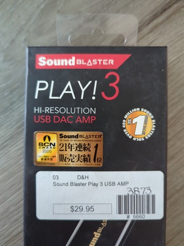 Creative Sound Blaster Play! 3 USB audio interface up to 24bit/96kHz - Photo 2/12