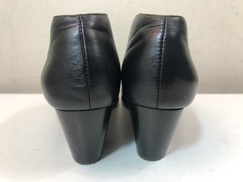 Vionic Black Leather Elastic Western Heel Ankle Bootie Size US 6.5-7/EU 37.5 - Picture 7 of 12