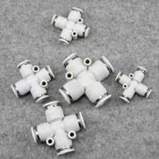Cross Four-way Pneumatic Trachea Connector PZA Four-way Quick Connector 4-12mm