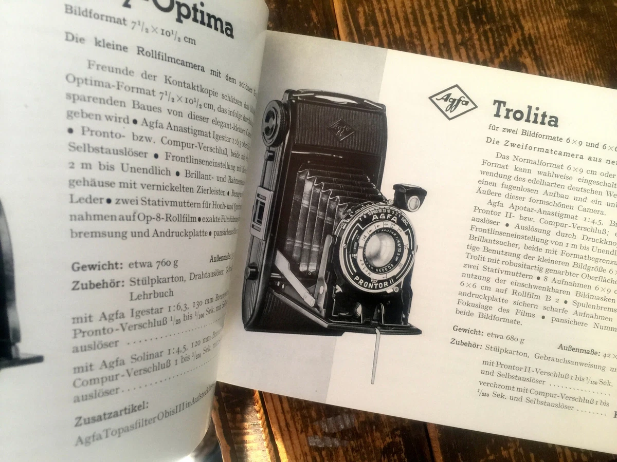 Guide AGFA Berlin 1920-30 – Méthodes Et Produits Photographiques – 128 Pages Illustrées