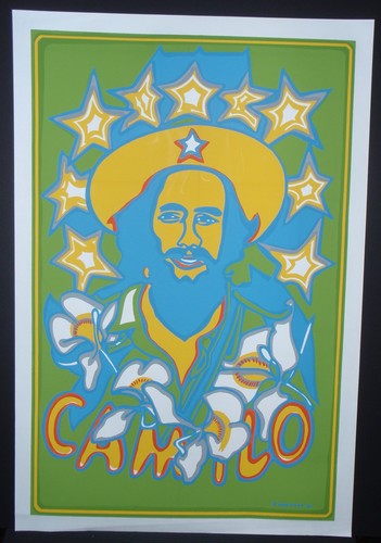 CAMILO / Cuba Silkscreen Revolution Poster by Cuban Pop Art Master Raul Martinez - Picture 5 of 5