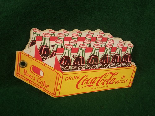 Coca-Cola Plant Tour Souvenir Die-Cut Fan Fold Yellow Crate with Bottles 1950s - Picture 2 of 10