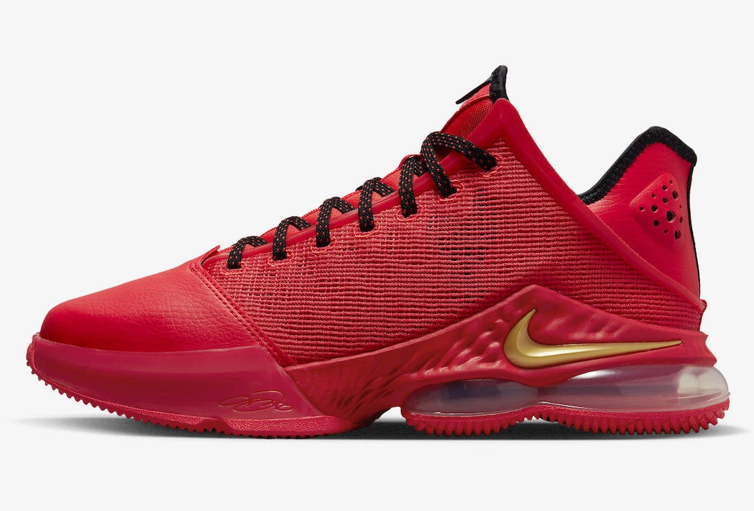 Nike Lebron 19 University Red Crimson Black Gold DO9829 600 Mens New