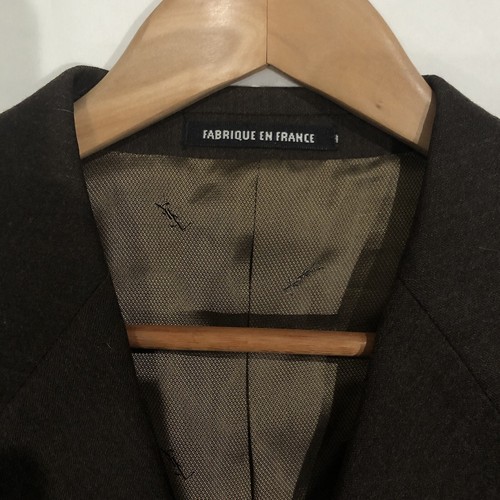 Chaqueta Blazer Vintage Yves Saint Laurent Para Hombres 50 Marrón 3 Botones Lana Italia - Imagen 3 de 12