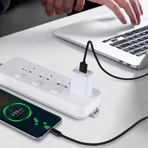 3FT Braided USB-C to USB-A Fast Charge Cable Cord Quick Charger Charging Sync - Picture 4 of 11