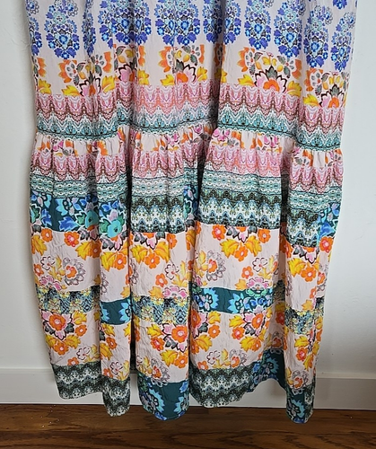 Anthropologie Sleeveless Maxi Boho Floral Dress pockets lined Women's XL - Picture 8 of 21