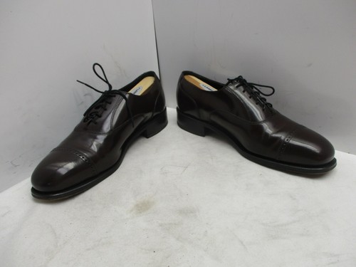 Florsheim Burgunderrot Leder Kappe Zehe Schnürschuhe Oxford-Schuhe Herren Größe 9 D Stil 17067-05 - Bild 4 von 8