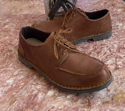 Sebago Docksides Men's Leather Tan Brown Boat Shoes Loafers B850131 Sz 11.5 EUC!