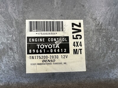 POMです 1998 Toyota Tacoma 4WD M/T OEM ECU ECM PCM 5VZ Engine