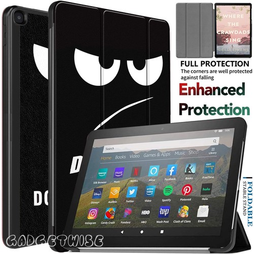 Leather Smart Stand Hard Shell Case Cover For AMAZON Kindle Fire HD 8 Inch 2020 - Picture 16 of 20