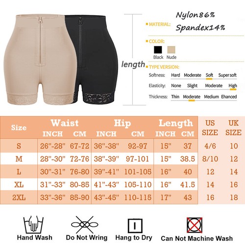 Women Tummy Control Shorts Slim Shaper Padded Fake Ass Butt Lifter Hip Enhancer - Picture 23 of 29