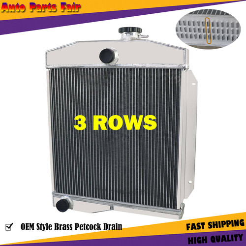 3 Row Radiator Fit 1959-1971 Jeep CJ3 CJ5 CJ6 1955 Jeep Willys 3.7L 4 CYL MT - Picture 2 of 16
