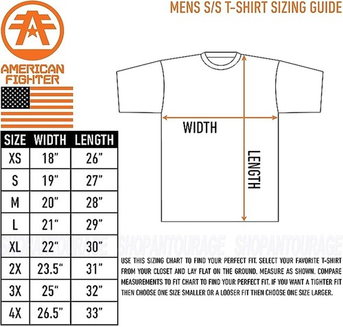 American Fighter Artesia FM13530 New Short Sleeve Graphic Sport T-shirt for Men - Picture 8 of 8