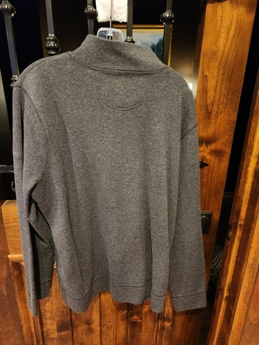 Faconnable Men's grey 1/4 Zip Pullover Cotton Sweater XL - Picture 2 of 6