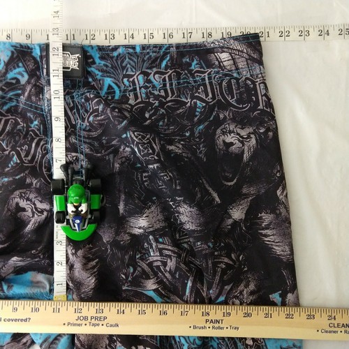 MMA Elite Men's Logo Lion Print Board Shorts Swim Trunks Size XL - Picture 5 of 11