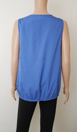 Banana Republic Sleeveless Blouse Blue Womens Size Small - Picture 3 of 12